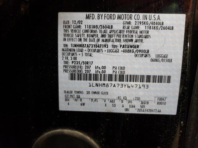 1LNHM87A73Y647193 - 2003 LINCOLN LS Qara foto 13