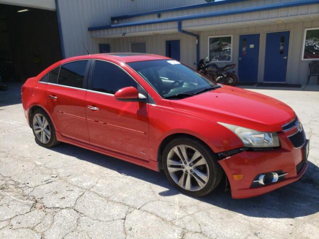 1G1PH5SC1C7373855 - 2012 CHEVROLET CRUZE LTZ RED photo 4