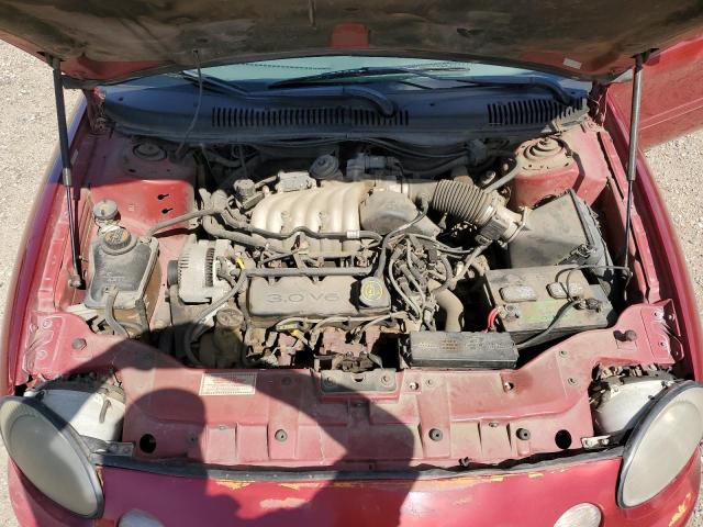 1FAFP52U2WG159773 - 1998 FORD TAURUS LX RED photo 11