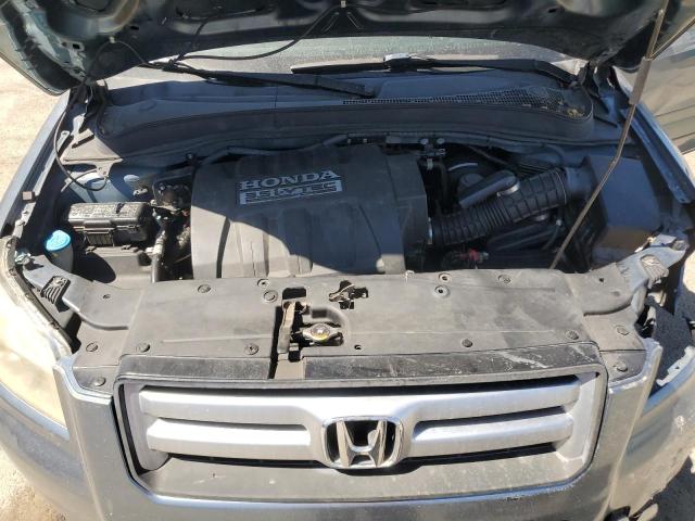 5FNYF28457B028649 - 2007 HONDA PILOT EX BLUE photo 12