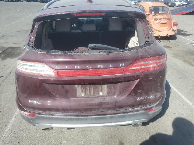 5LMCJ2D99HUL40663 - 2017 LINCOLN MKC SELECT برغندي صورة 6