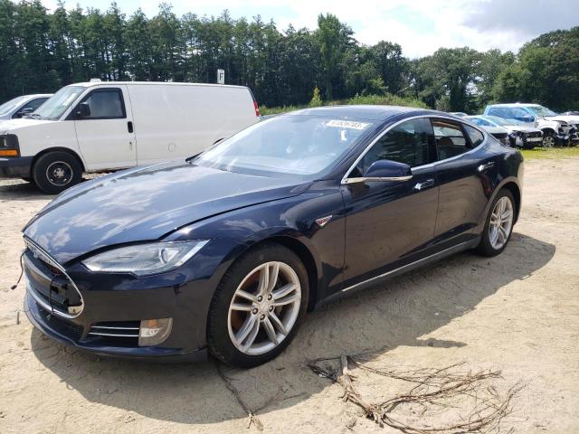 5YJSA1H1XEFP43797 - 2014 TESLA MODEL S Կապույտ լուսանկար 1