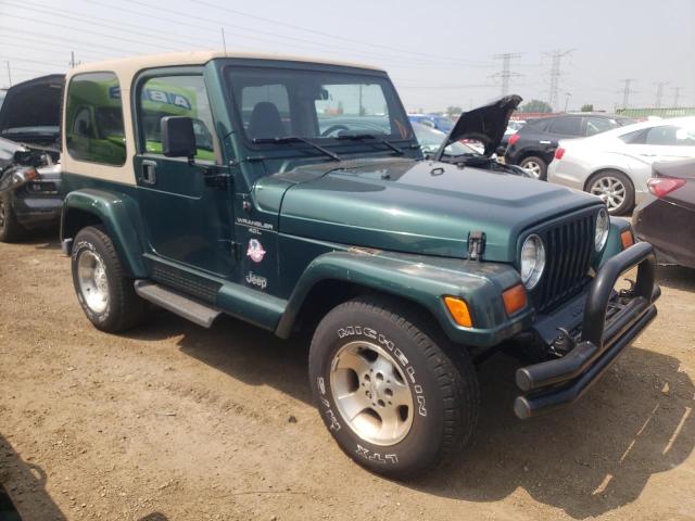 1J4FY49S1XP454753 - 1999 JEEP WRANGLER / SAHARA GREEN photo 4