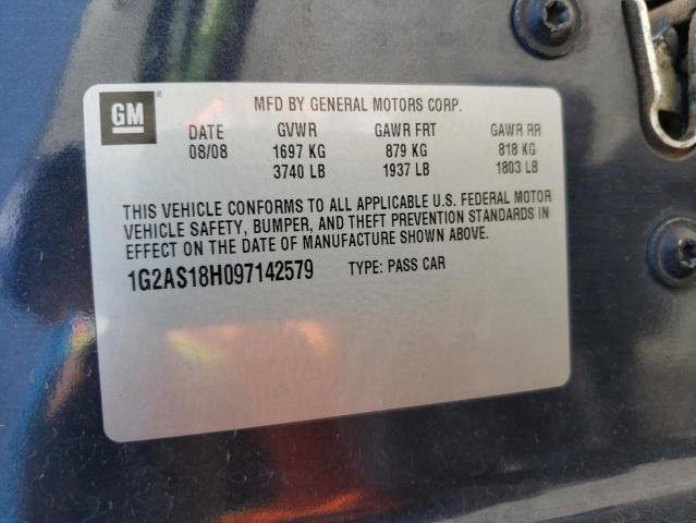 1G2AS18H097142579 - 2009 PONTIAC G5 Gris photo 12