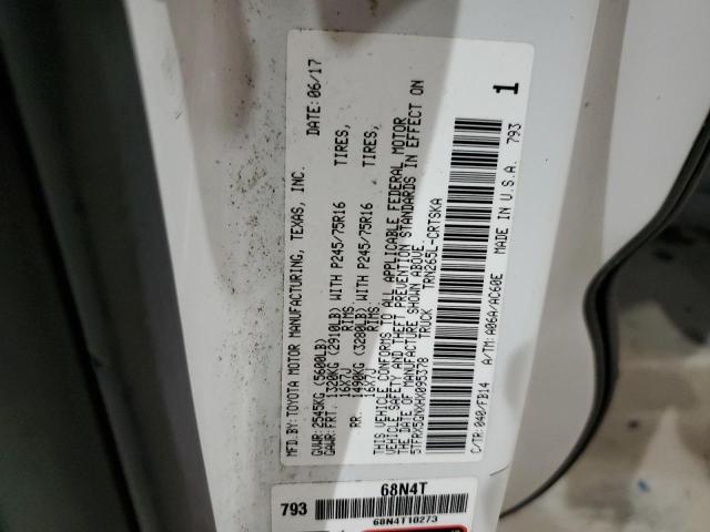 5TFRX5GNXHX095378 - 2017 TOYOTA TACOMA ACCESS CAB თეთრი ფოტო 12