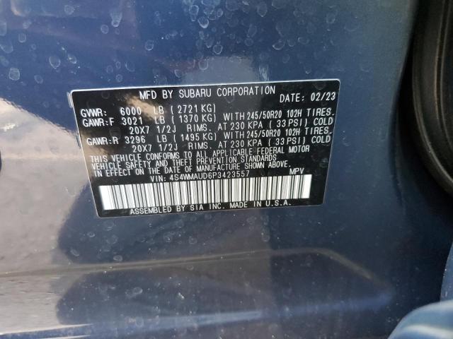 4S4WMAUD6P3423557 - 2023 SUBARU ASCENT LIMITED BLUE photo 12