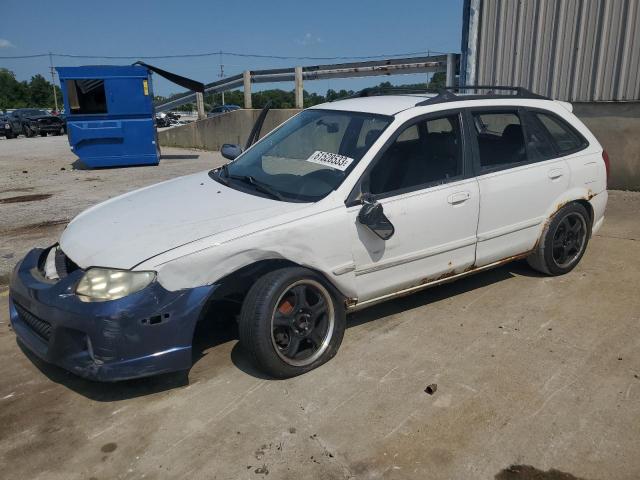 JM1BJ245421541511 - 2002 MAZDA PROTEGE PR5 WHITE photo 1