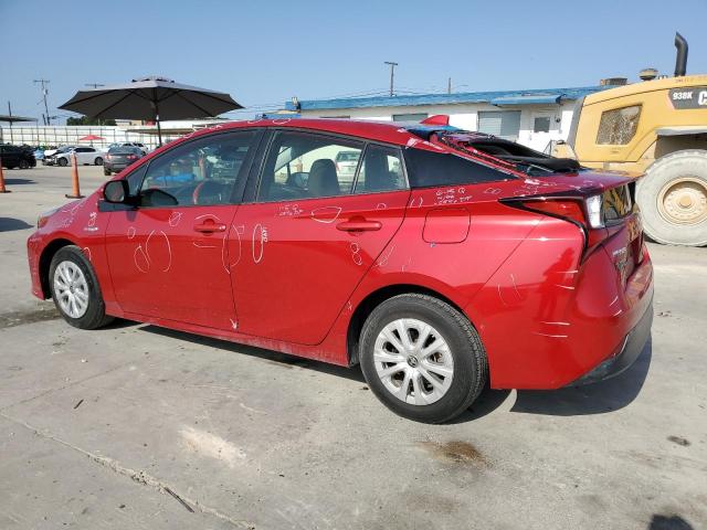 JTDKARFU0L3118461 - 2020 TOYOTA PRIUS L RED photo 2