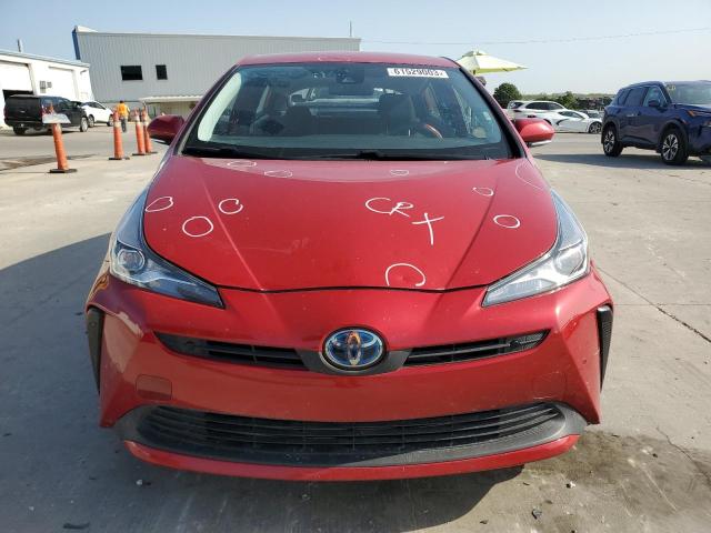 JTDKARFU0L3118461 - 2020 TOYOTA PRIUS L RED photo 5