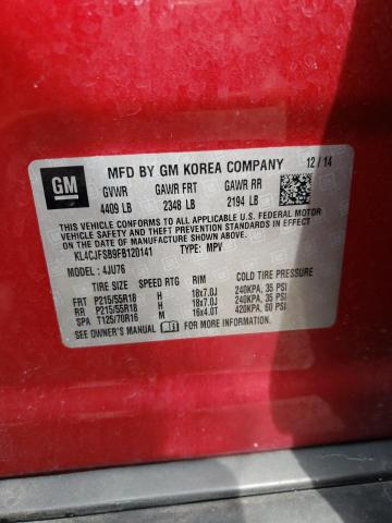 KL4CJFSB9FB120141 - 2015 BUICK ENCORE CONVENIENCE 红色 照片 13