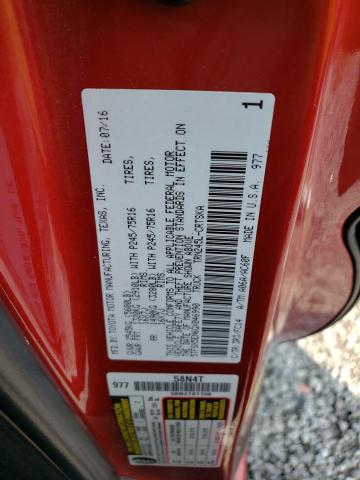 5TFSX5EN6GX046990 - 2016 TOYOTA TACOMA ACCESS CAB წითელი ფოტო 12