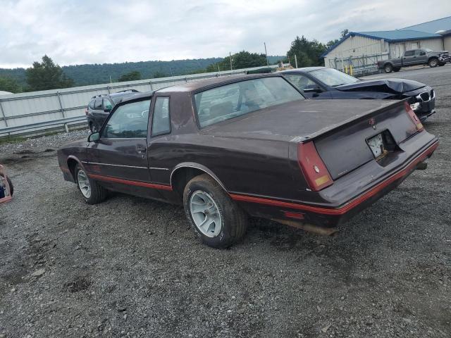 1G1GZ11G9JP108656 - 1988 CHEVROLET MONTE CARL BURGUNDY photo 2