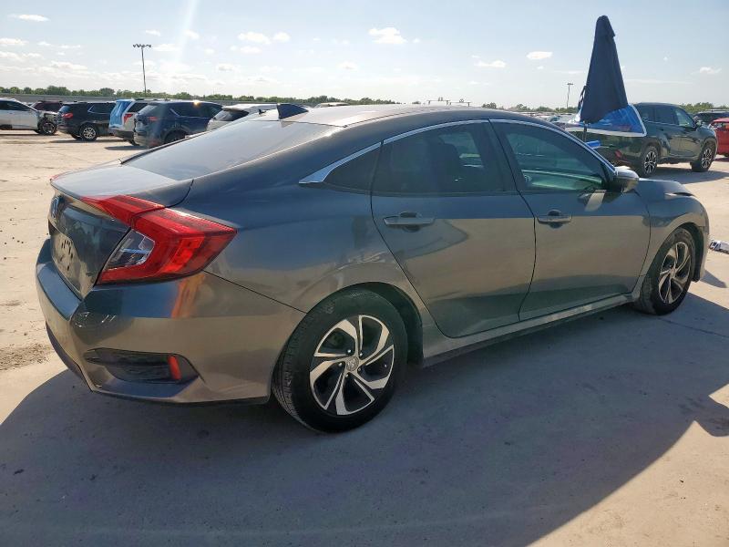 2HGFC2F77JH545452 - 2018 HONDA CIVIC EX رمادي صورة 3