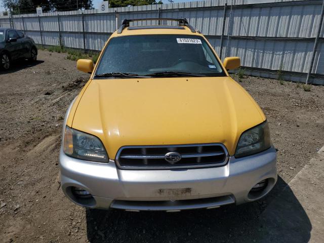 4S4BT61C436102183 - 2003 SUBARU BAJA YELLOW photo 5