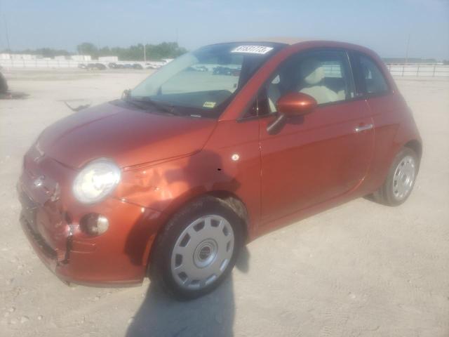 3C3CFFDR4DT693496 - 2013 FIAT 500 POP ORANGE photo 1