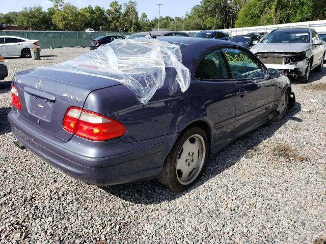 WDBLJ74G21F180136 - 2001 MERCEDES-BENZ CLK 55 AMG BLUE photo 3