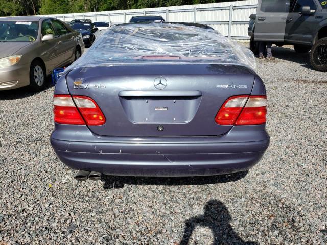 WDBLJ74G21F180136 - 2001 MERCEDES-BENZ CLK 55 AMG BLUE photo 6