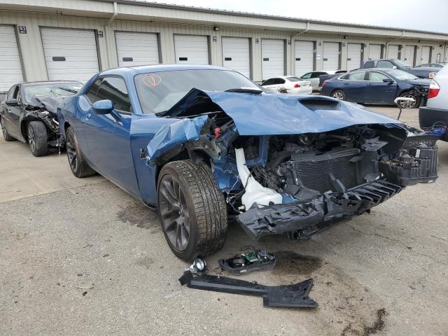 2C3CDZFJ1MH684021 - 2021 DODGE CHALLENGER R/T SCAT PACK BLUE photo 4