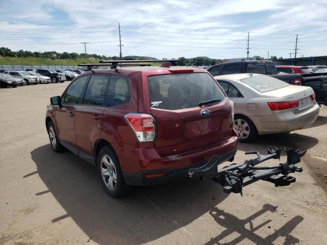 JF2SJAAC3HH435971 - 2017 SUBARU FORESTER 2.5I RED photo 2