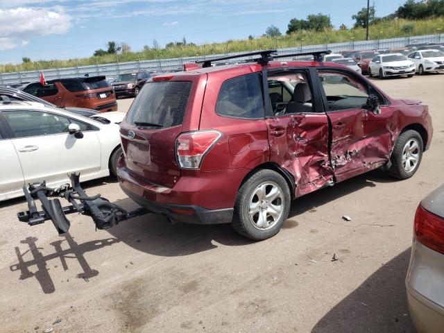 JF2SJAAC3HH435971 - 2017 SUBARU FORESTER 2.5I RED photo 3