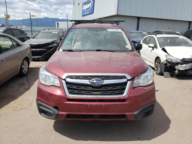 JF2SJAAC3HH435971 - 2017 SUBARU FORESTER 2.5I RED photo 5
