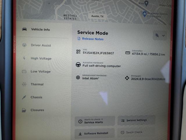 5YJSA1E2XJF283807 - 2018 TESLA MODEL S 蓝色 照片 9