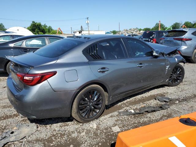 JN1EV7AR5JM610602 - 2018 INFINITI Q50 LUXE GRAY photo 3