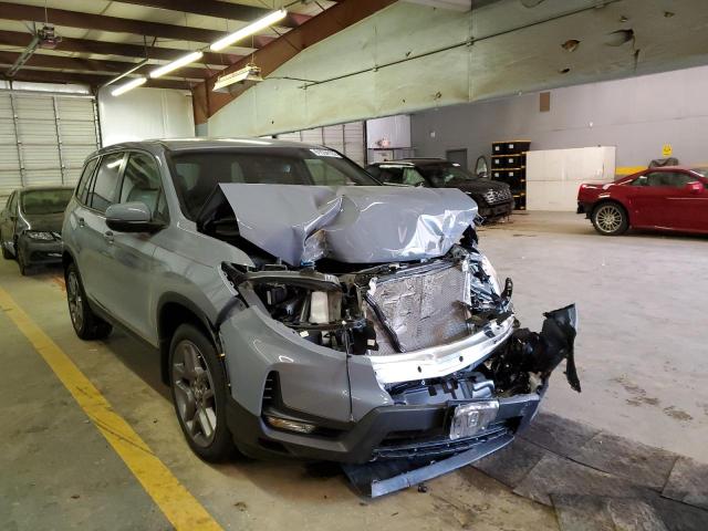 5FNYF7H54NB000537 - 2022 HONDA PASSPORT EXL GRAY photo 1