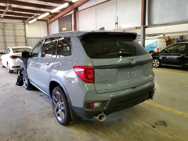 5FNYF7H54NB000537 - 2022 HONDA PASSPORT EXL GRAY photo 3