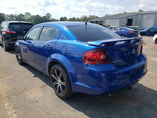 1C3CDZBG7CN244062 - 2012 DODGE AVENGER R/T BLUE photo 2