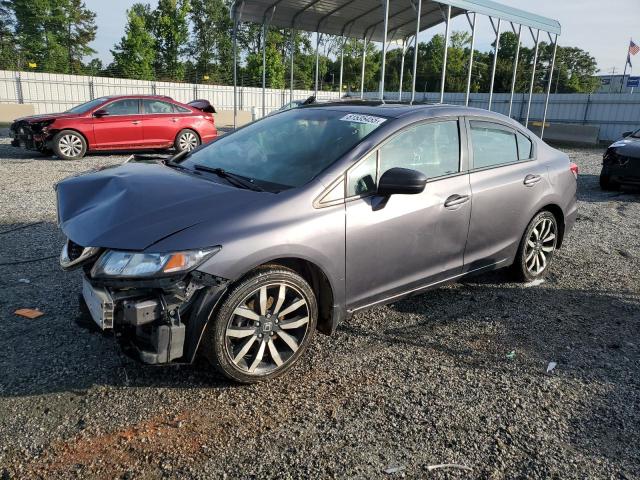 19XFB2F95EE068167 - 2014 HONDA CIVIC EXL GRAY photo 1