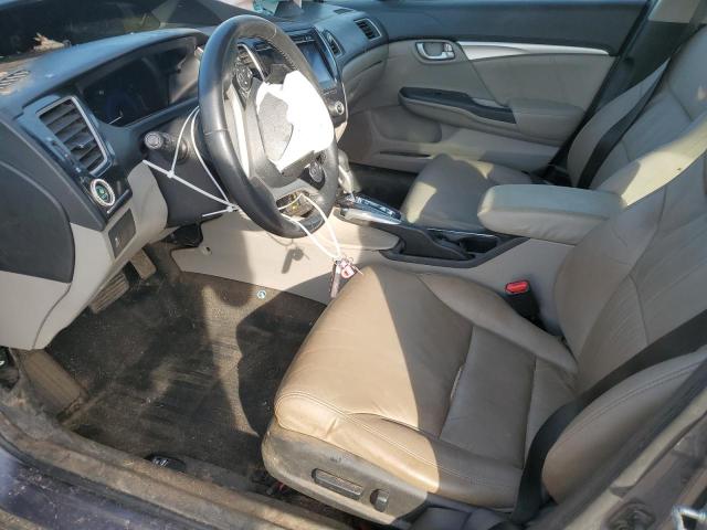 19XFB2F95EE068167 - 2014 HONDA CIVIC EXL GRAY photo 7
