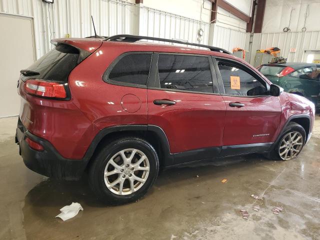 1C4PJMAB1GW368472 - 2016 JEEP CHEROKEE SPORT RED photo 3