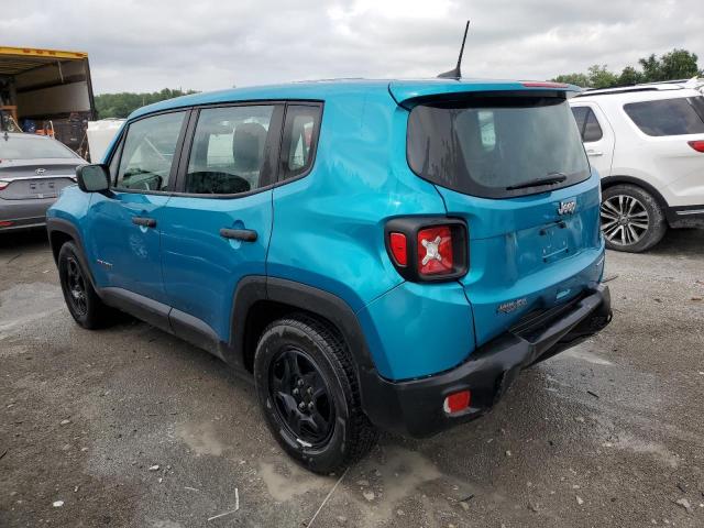 ZACNJAAB5LPL86337 - 2020 JEEP RENEGADE SPORT TURQUOISE photo 2