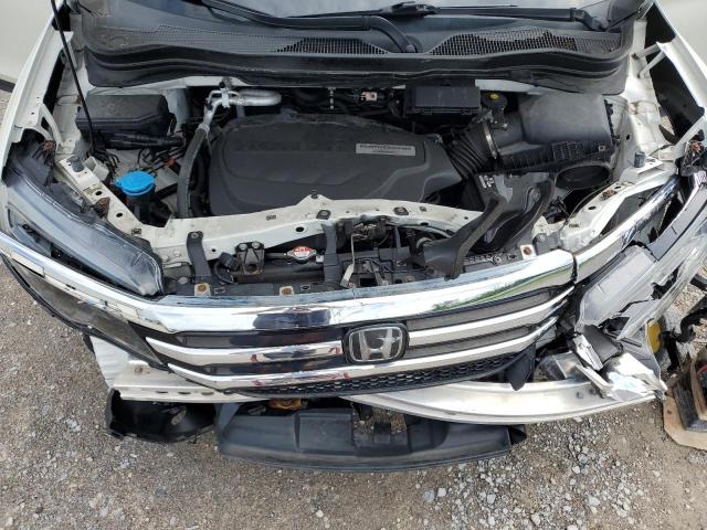 5FNYF6H07HB078197 - 2017 HONDA PILOT ELITE WHITE photo 12