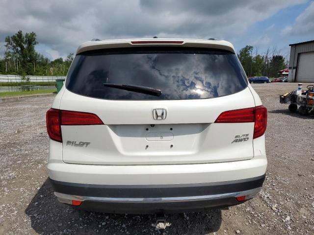 5FNYF6H07HB078197 - 2017 HONDA PILOT ELITE WHITE photo 6