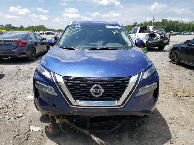 5N1AT3CA4MC748302 - 2021 NISSAN ROGUE SL BLUE photo 5