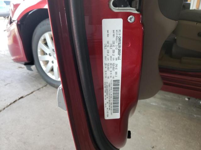 2C4RC1BGXER236344 - 2014 CHRYSLER TOWN & COU TOURING წითელი ფოტო 13