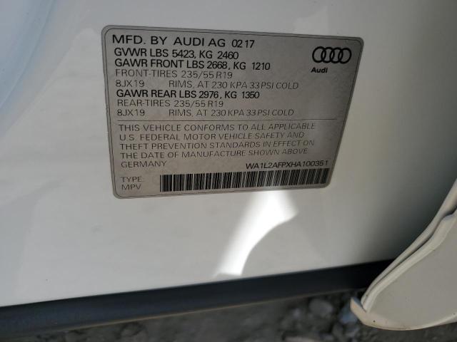 WA1L2AFPXHA100351 - 2017 AUDI Q5 PREMIUM PLUS 白色 照片 13