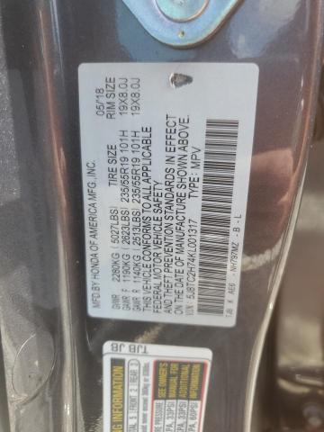 5J8TC2H74KL001317 - 2019 ACURA RDX ADVANCE GRAY photo 13