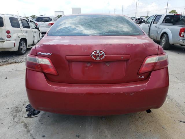 4T1BE46K87U133081 - 2007 TOYOTA CAMRY CE RED photo 6