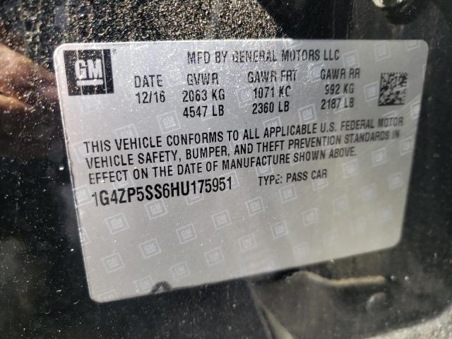 1G4ZP5SS6HU175951 - 2017 BUICK LACROSSE ESSENCE Qara foto 12