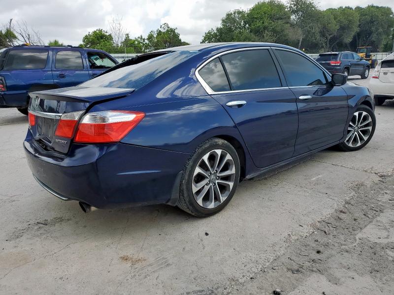 1HGCR2F57EA027085 - 2014 HONDA ACCORD SPORT 蓝色 照片 3