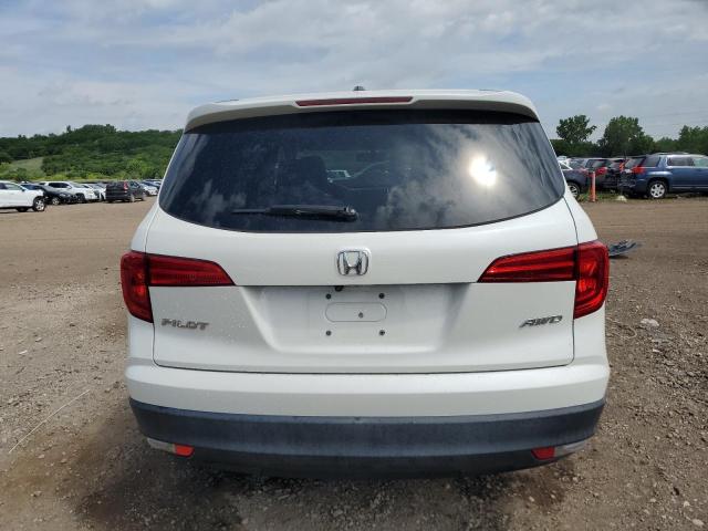 5FNYF6H58HB074588 - 2017 HONDA PILOT EXL WHITE photo 6