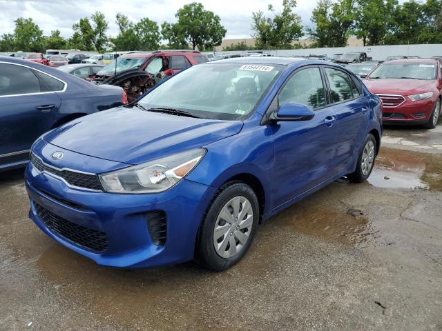 3KPA24AB1KE172196 - 2019 KIA RIO S BLUE photo 1