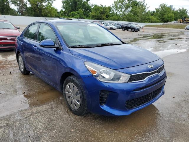 3KPA24AB1KE172196 - 2019 KIA RIO S BLUE photo 4