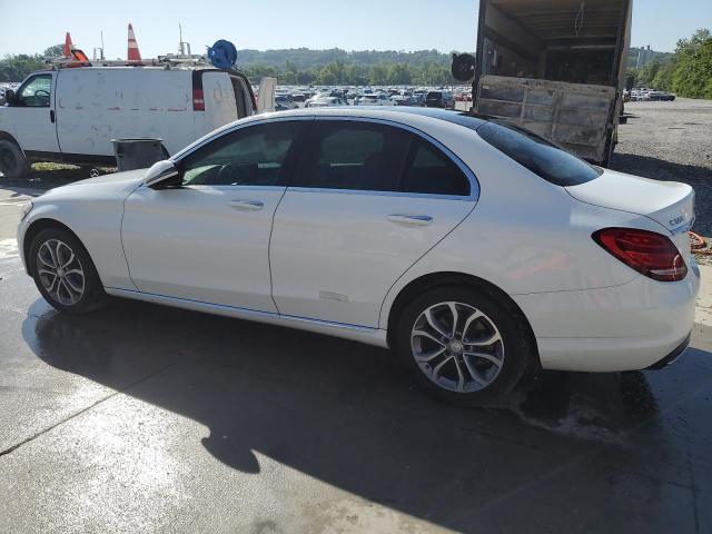 55SWF4KB0HU187797 - 2017 MERCEDES-BENZ C 300 4MATIC WHITE photo 2