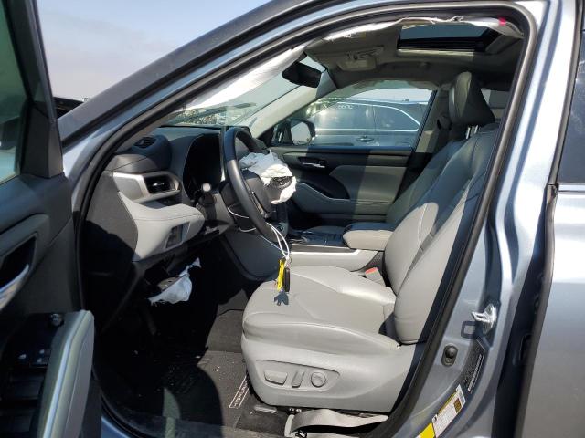 5TDHZRAH9MS060783 - 2021 TOYOTA HIGHLANDER XLE BLUE photo 7