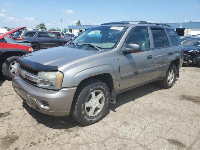 1GNDT13S452292640 - 2005 CHEVROLET TRAILBLAZE LS GRAY photo 1