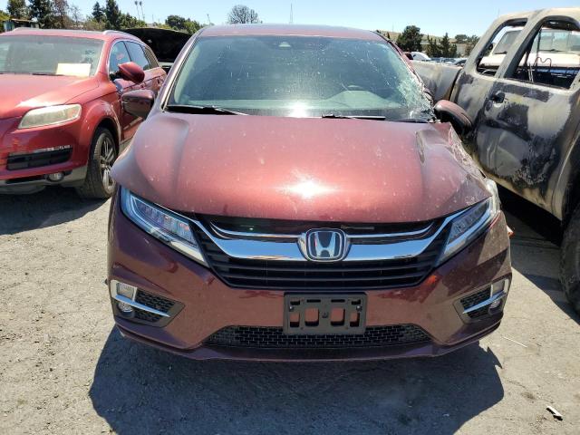 5FNRL6H9XKB060358 - 2019 HONDA ODYSSEY ELITE BURGUNDY photo 5